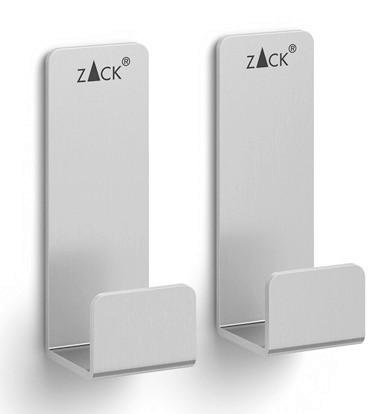 HANDTUCHHAKEN - Edelstahlfarben, Basics, Metall (2,0/5,5/2,1cm) - Zack