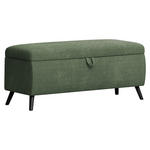 BETTBANK 145/45/50 cm   - Schwarz/Grün, Trend, Holz/Textil (145/45/50cm) - Esposa