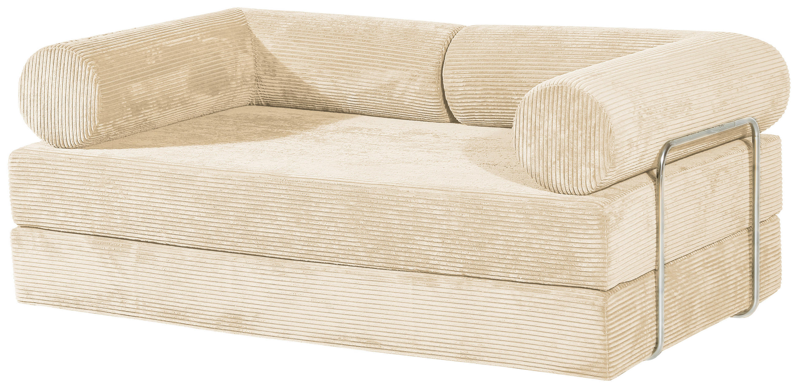 P & B Schlafsofa Beige 180x70x100 cm