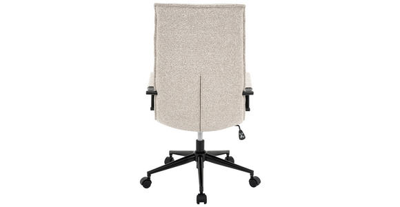 DREHSTUHL in Webstoff Naturfarben, Schwarz - Schwarz/Naturfarben, Design, Kunststoff/Textil (64/102-110/75,5cm) - Carryhome