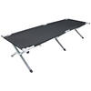 CAMPINGBETT 70/210 cm  - Schwarz, Modern, Textil/Metall (70/210cm) - Ambia Garden