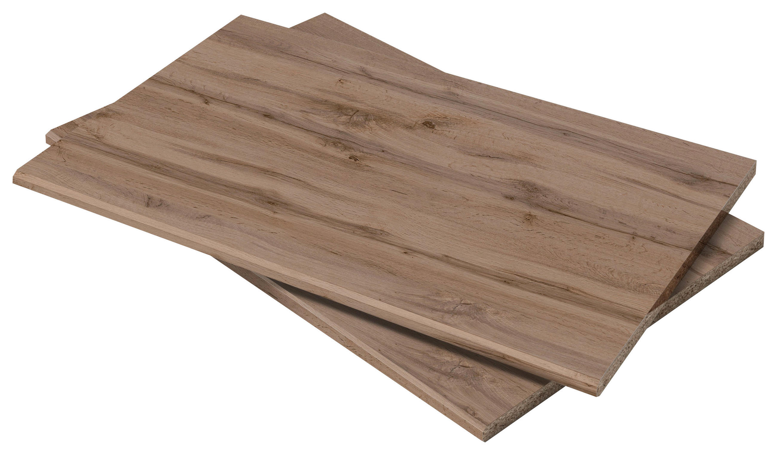 EINLEGEBODENSET 82,6/2,2/46,5 cm 2-teilig Wildeiche  - Wildeiche, KONVENTIONELL, Holzwerkstoff (82,6/2,2/46,5cm) - Carryhome