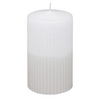 KERZE - Weiß, Basics, Paraffin (6,8/12,0cm) - Steinhart