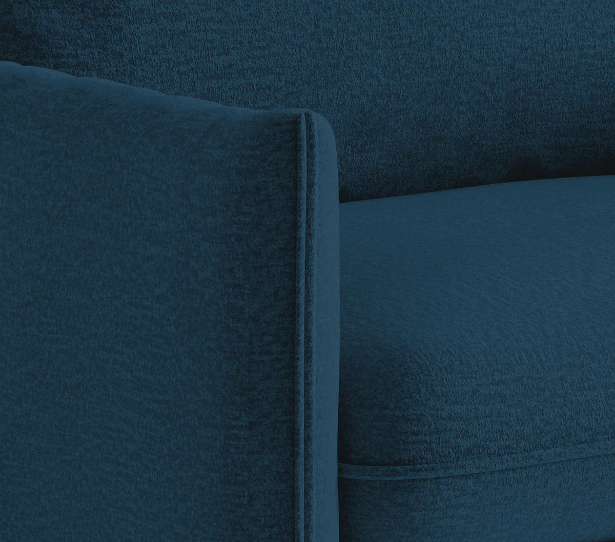 SITZGARNITUR in Flachgewebe Blau  - Blau/Schwarz, Design, Textil (215/85/92cm) - Livetastic