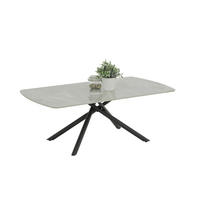 COUCHTISCH 120/68/44 cm oval Grau, Schwarz  - Schwarz/Grau, Basics, Stein/Metall (120/68/44cm) - Boxxx