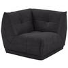 SOFAELEMENT Lederlook Schwarz  - Schwarz, Trend, Textil (105/80/105cm) - Livetastic