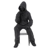 SKULPTUR - Schwarz, LIFESTYLE, Kunststoff (18/37/15cm) - Ambia Home
