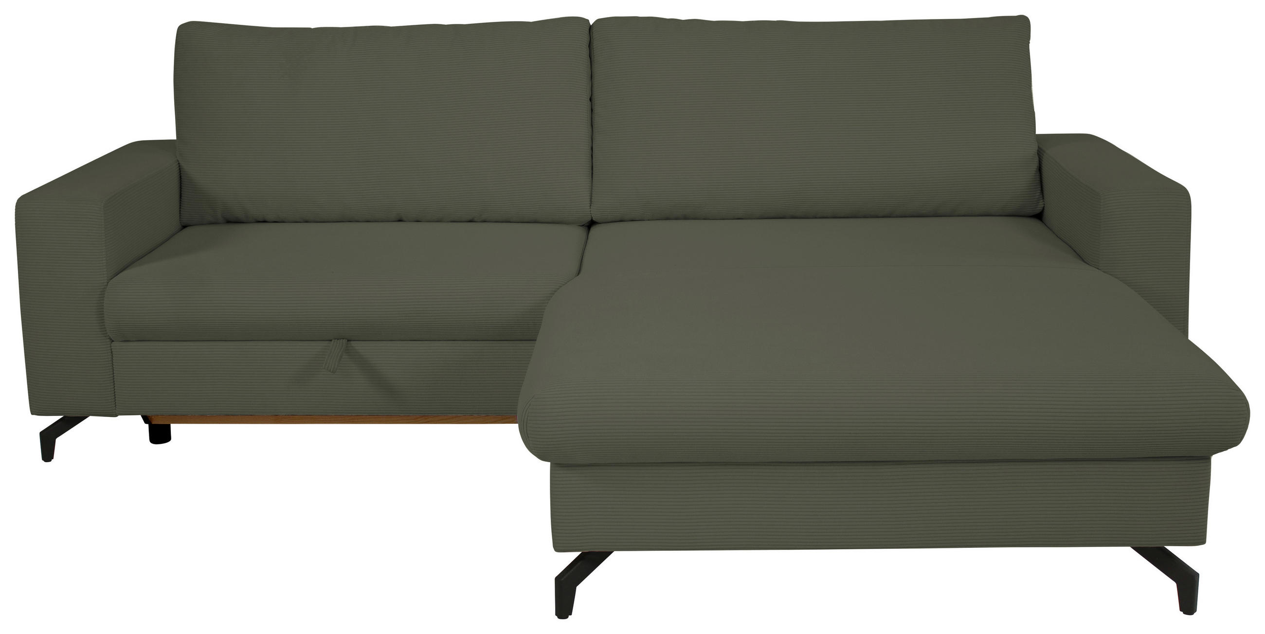 ECKSOFA CLARA Grün Rückenkissen, Bettkasten, Liegefläche im Originalstoff  - Grün, MODERN, Textil (240/177cm) - P & B