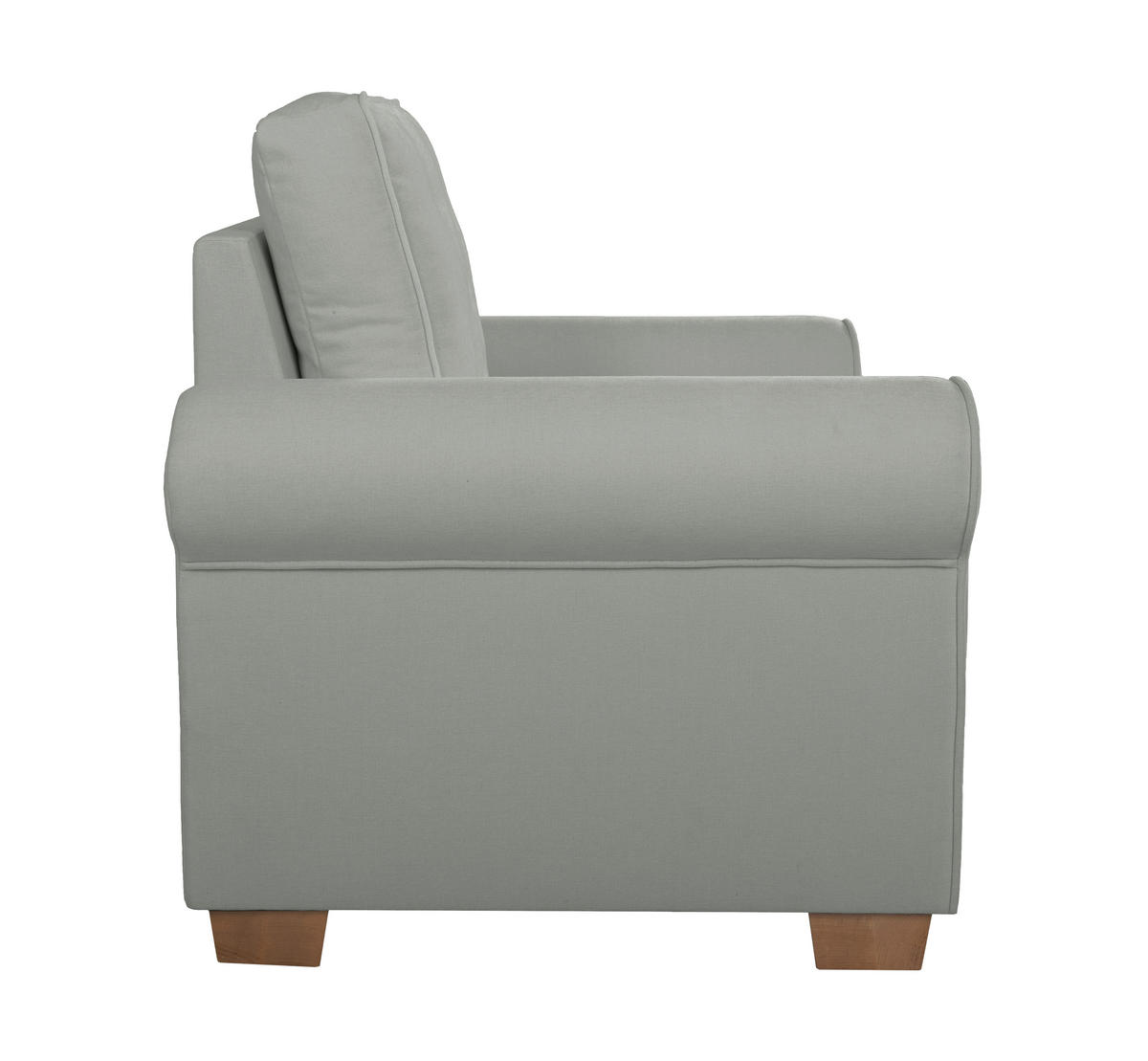 SESSEL in Dunkelgrau  - Dunkelgrau/Buchefarben, Design, Holz/Textil (93/89/82cm) - MID.YOU
