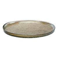 TELLER Braun 24/2 cm Luzia  - Braun, KONVENTIONELL, Glas (24/2cm) - Ritzenhoff Breker