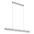 LED-HÄNGELEUCHTE - Alufarben/Weiß, KONVENTIONELL, Kunststoff/Metall (118/5/150cm) LED-HÄNGELEUCHTE - Alufarben/Weiß, KONVENTIONELL, Kunststoff/Metall (118/5/150cm)