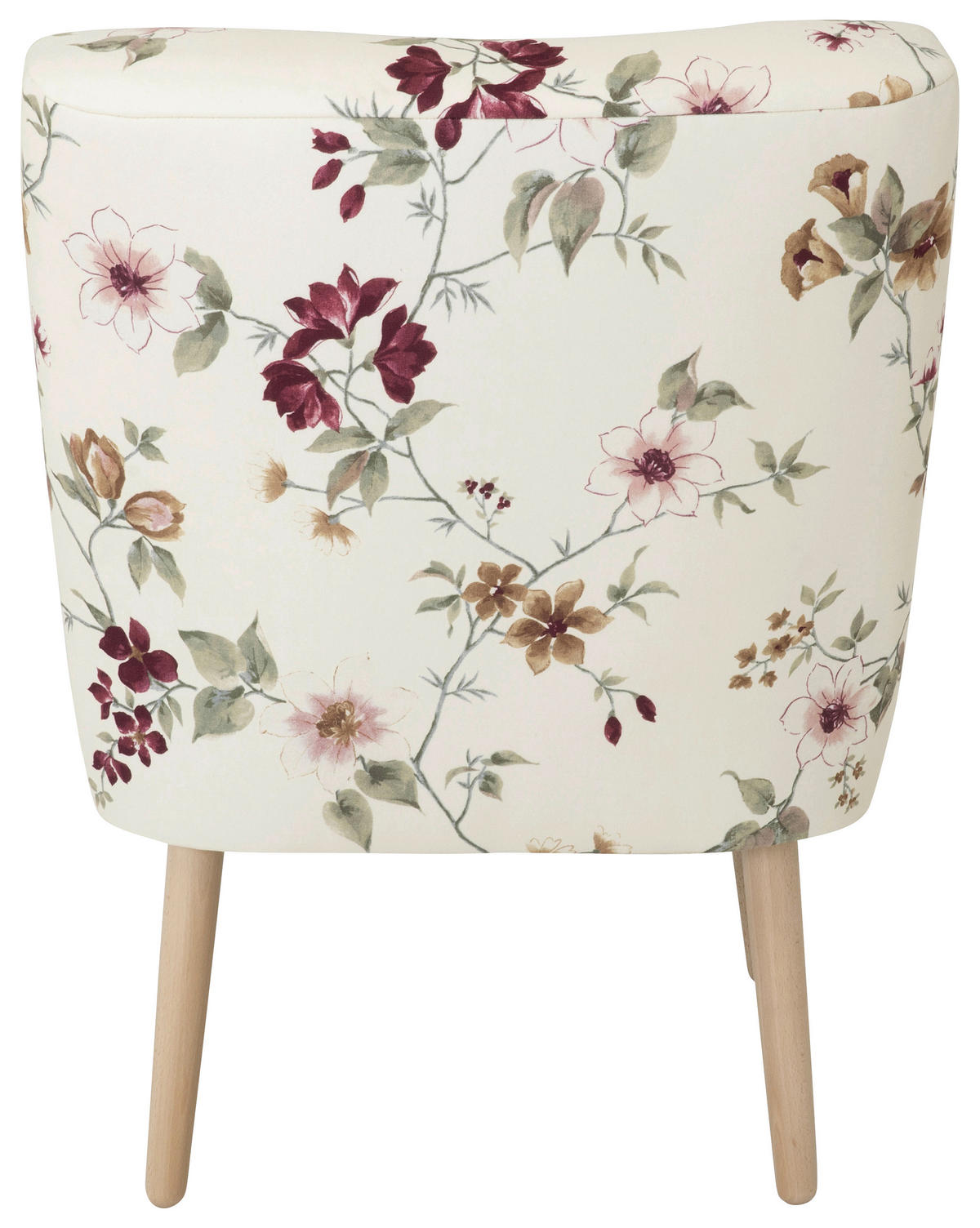 SESSEL in Flachgewebe Weiß  - Buchefarben/Weiß, Design, Holz/Textil (58/78/68cm) - Max Winzer