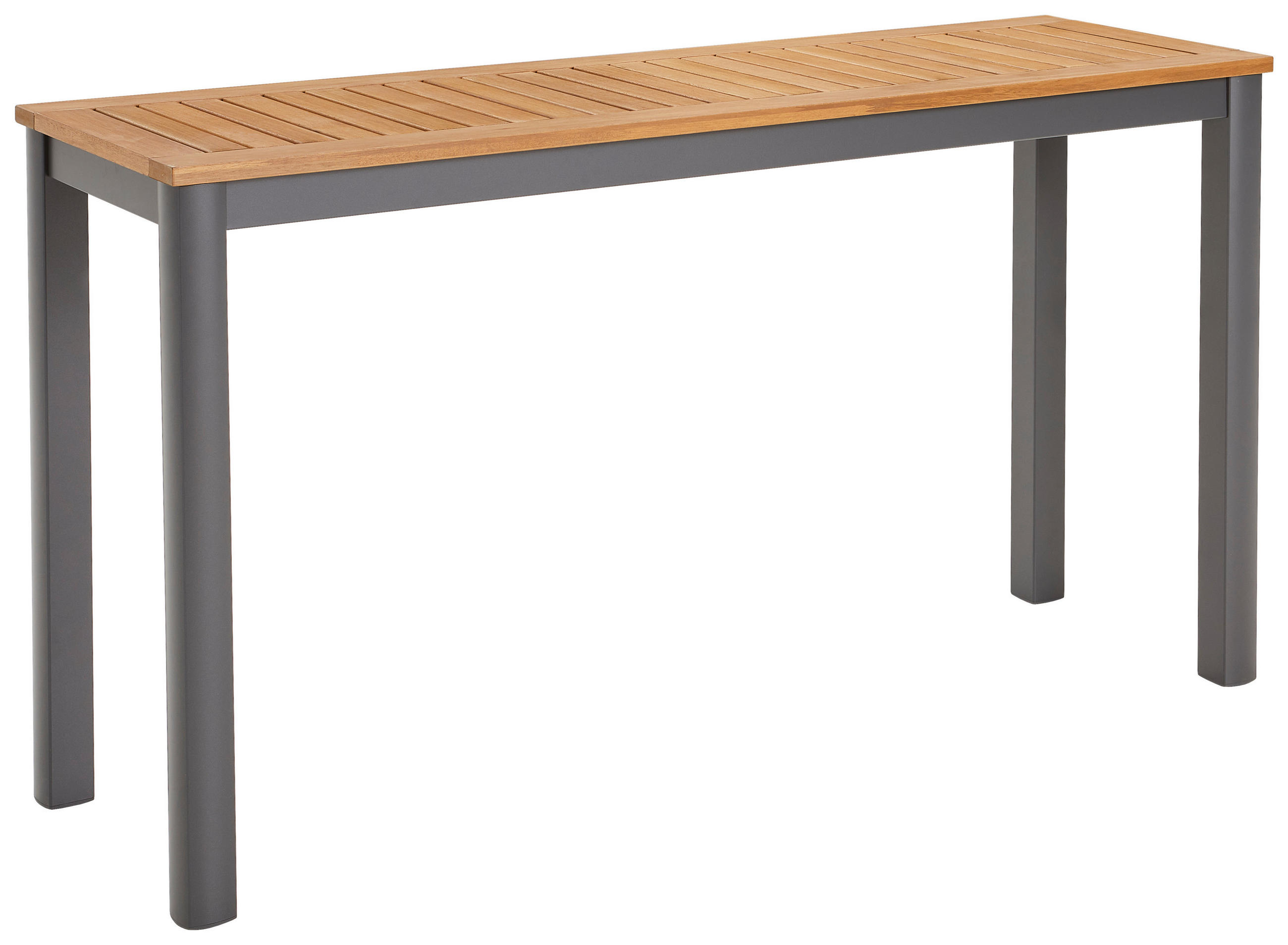 MIZA ZA BALKON les, kovina antracit, barve lesa evkaliptusa  - barve lesa evkaliptusa/antracit, Design, kovina/les (137/43/75cm) - Ambia Garden