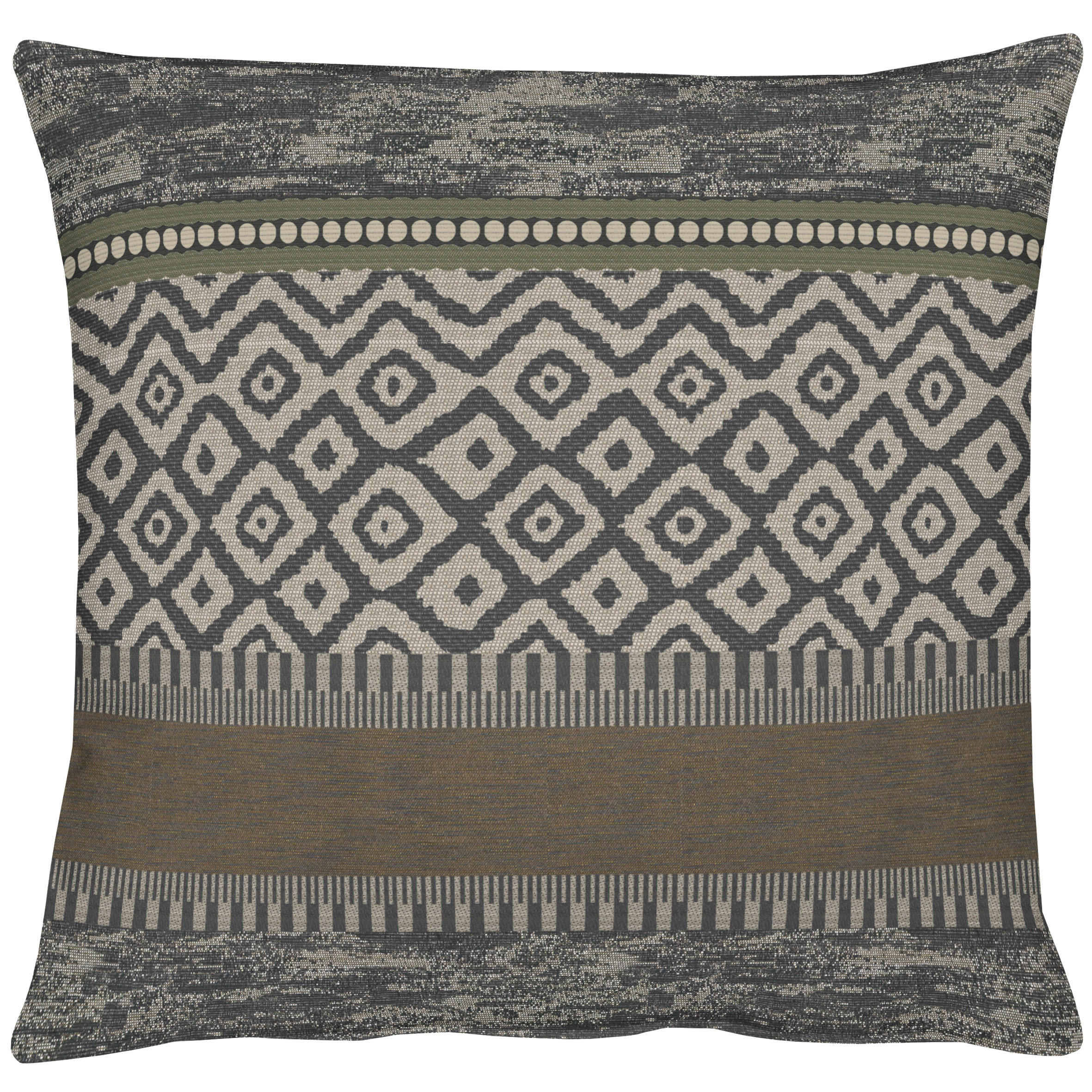 KISSENHÜLLE 49/49 cm  - Anthrazit, Design, Textil (49/49cm) - Apelt