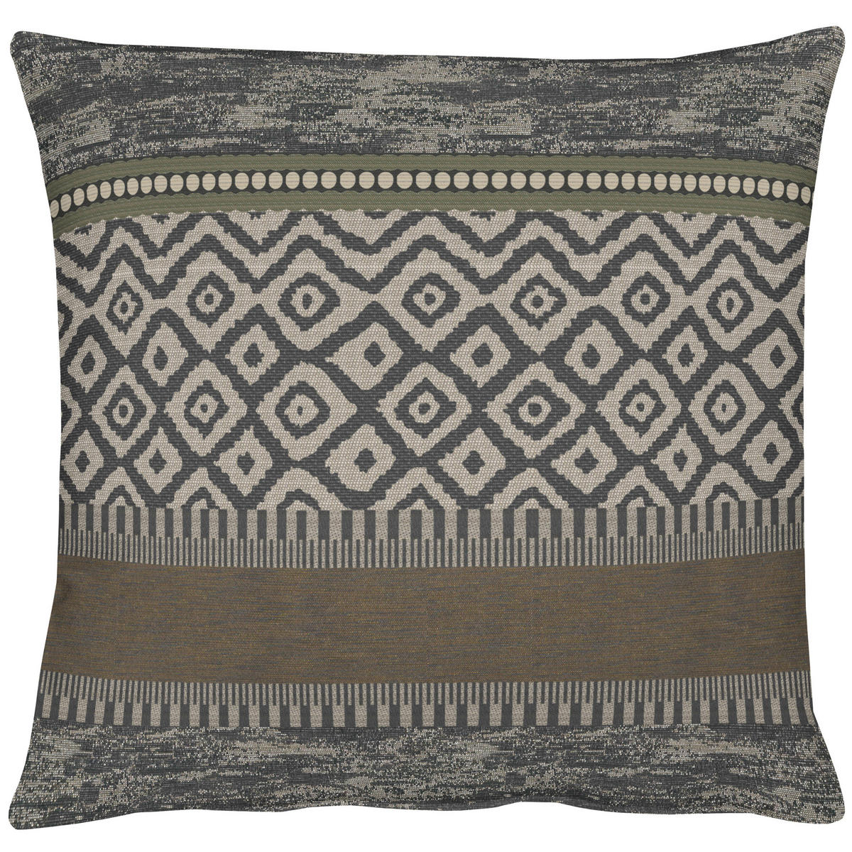 KISSENHÜLLE 49/49 cm  - Anthrazit, Design, Textil (49/49cm) - Apelt