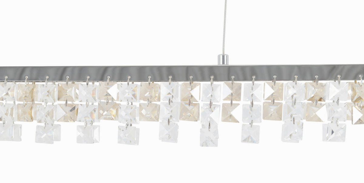 LED-HÄNGELEUCHTE 80/8/120 cm  - Chromfarben, Design, Glas/Metall (80/8/120cm) - Näve
