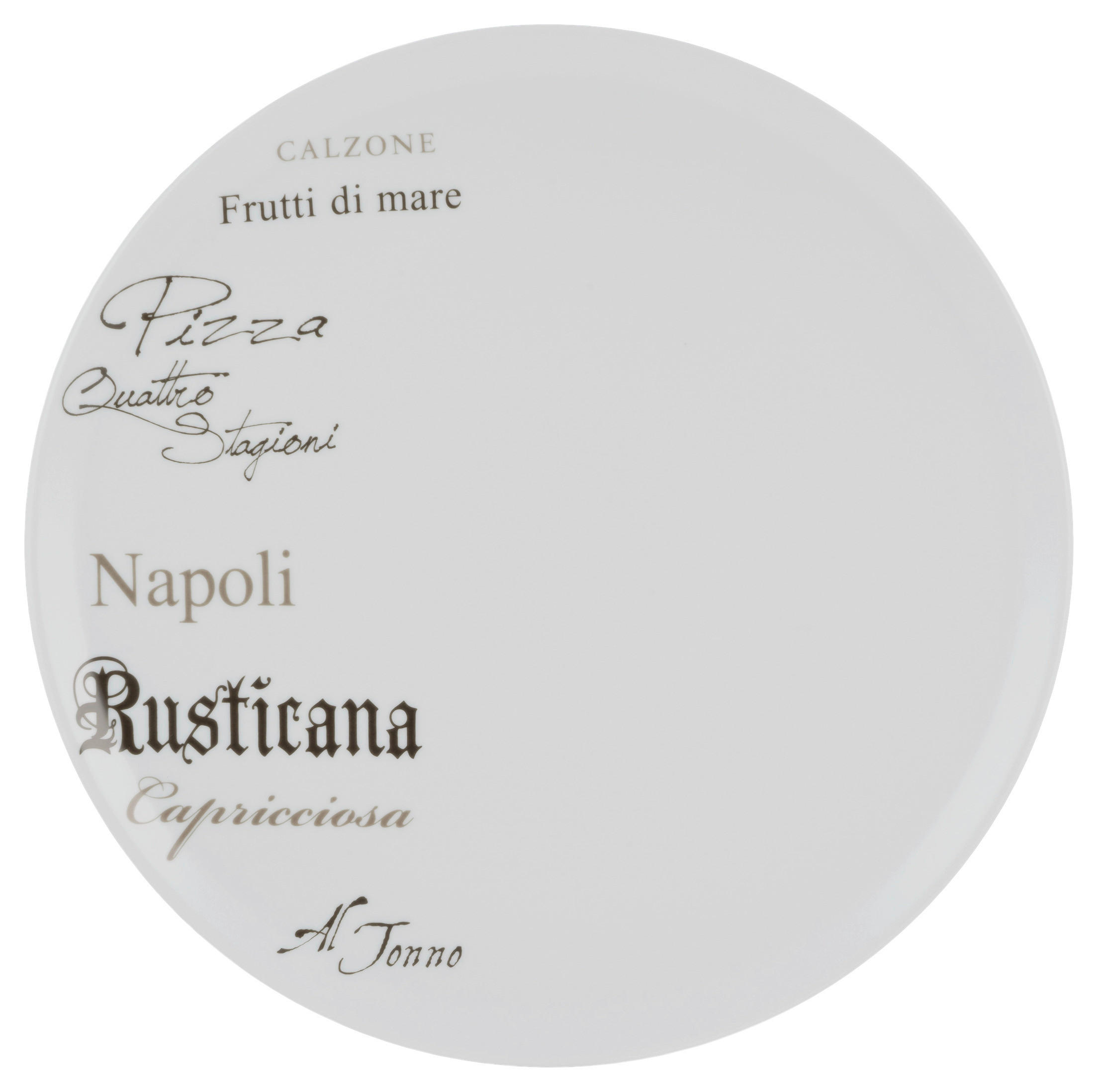 SADA TALÍŘŮ NA PIZZU, keramika, 33 cm - bílá, Design, keramika (33cm) - Creatable