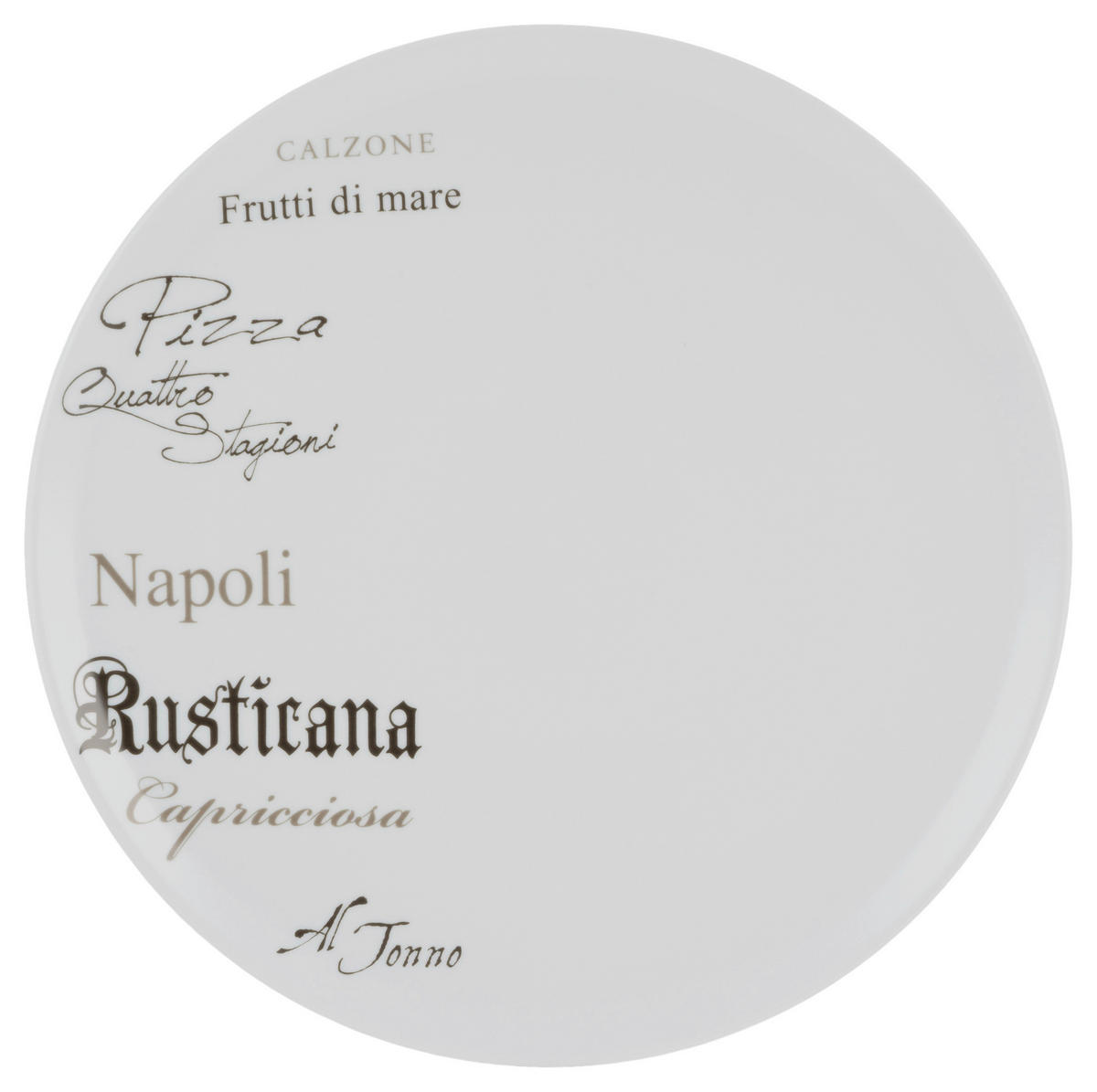 SADA TALÍŘŮ NA PIZZU, keramika, 33 cm - bílá, Design, keramika (33cm) - Creatable