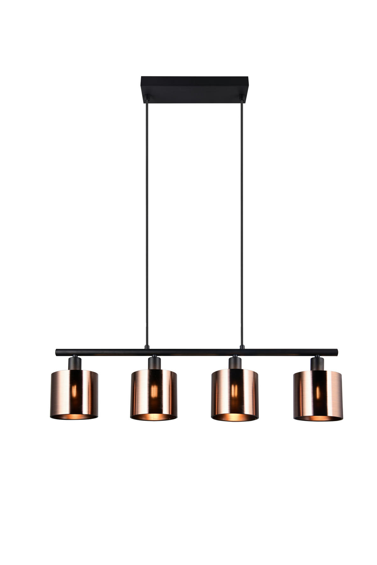FÜGGESZTÉK - fekete/bronzszínű, Design, műanyag/fém (75/150/12cm)