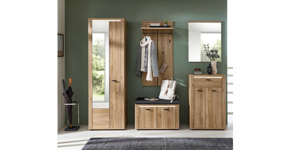 WANDSPIEGEL 65/80/2 cm - Eichefarben, KONVENTIONELL, Glas/Holzwerkstoff (65/80/2cm) - Xora