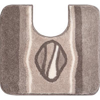 WC-VORLEGER Taupe 50/55 cm  - Taupe, Basics, Kunststoff/Textil (50/55cm)