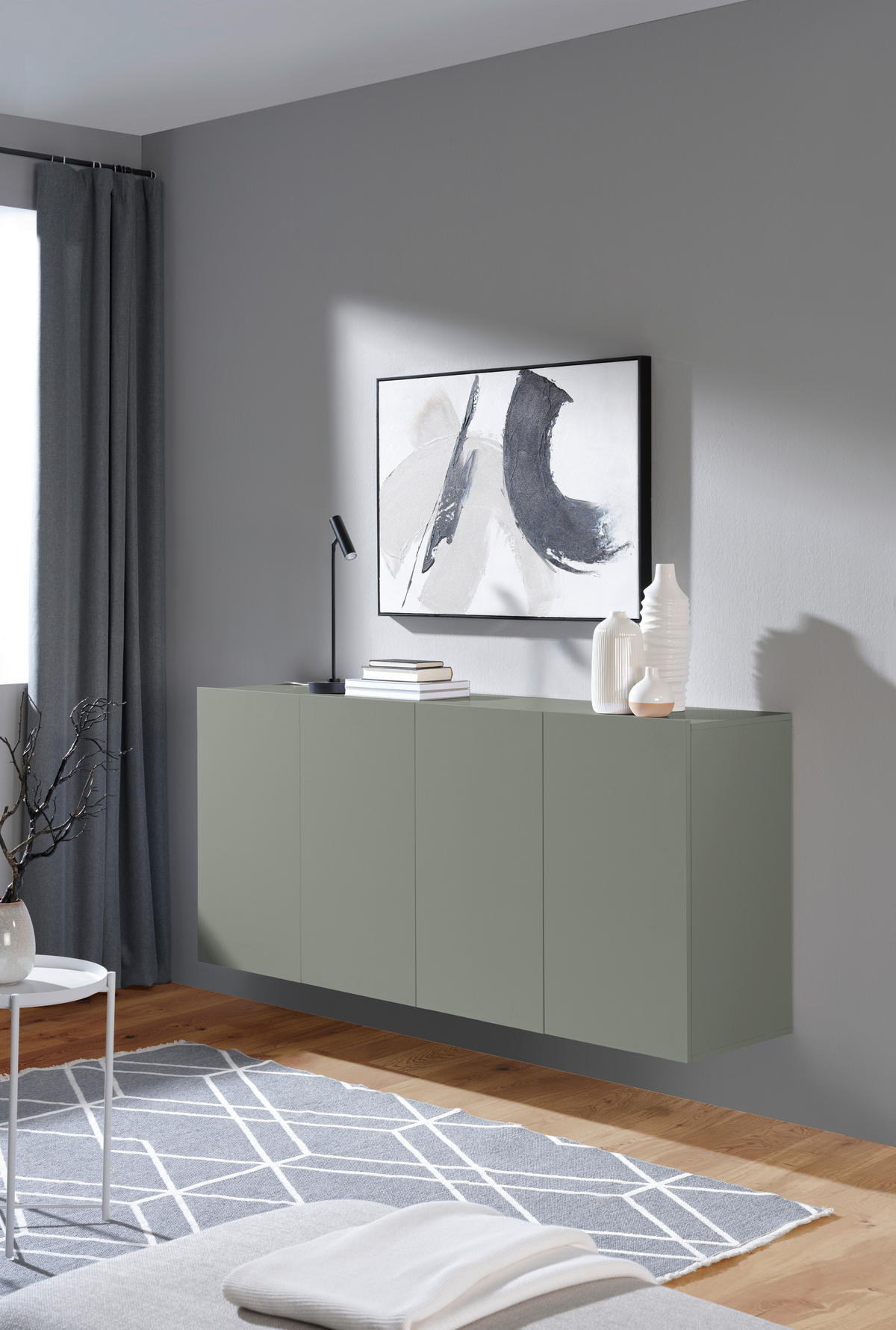 SIDEBOARD 180/80/42 cm  in Grün  - Grün, Design, Holzwerkstoff (180/80/42cm) - Hom`in