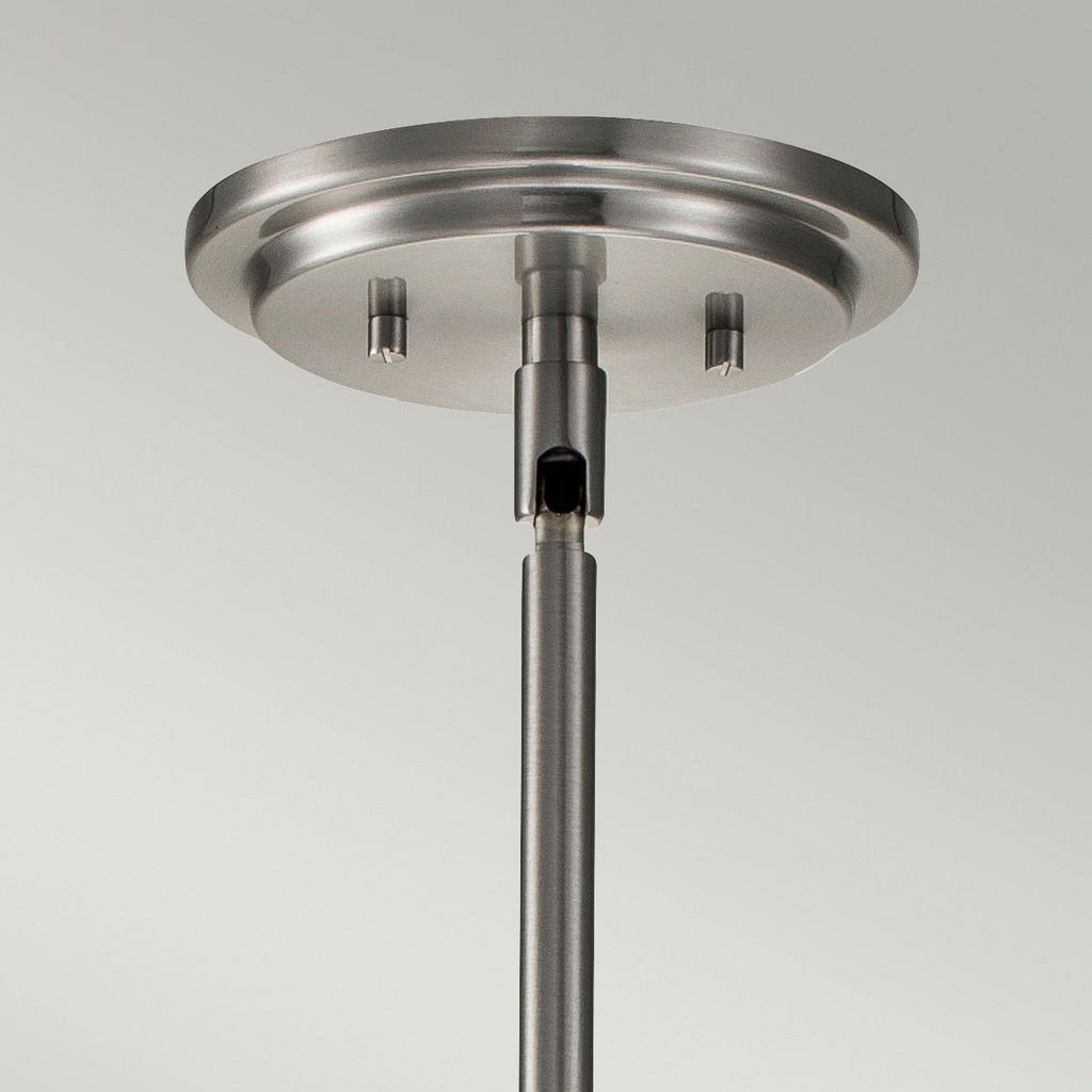 Thumbnail - Elstead Lighting Hängeleuchte Elstead Somerset, Nickel, Glas, Metall, 50.3 cm, RoHS, Grüner Punkt, Lampen & Leuchten, In...