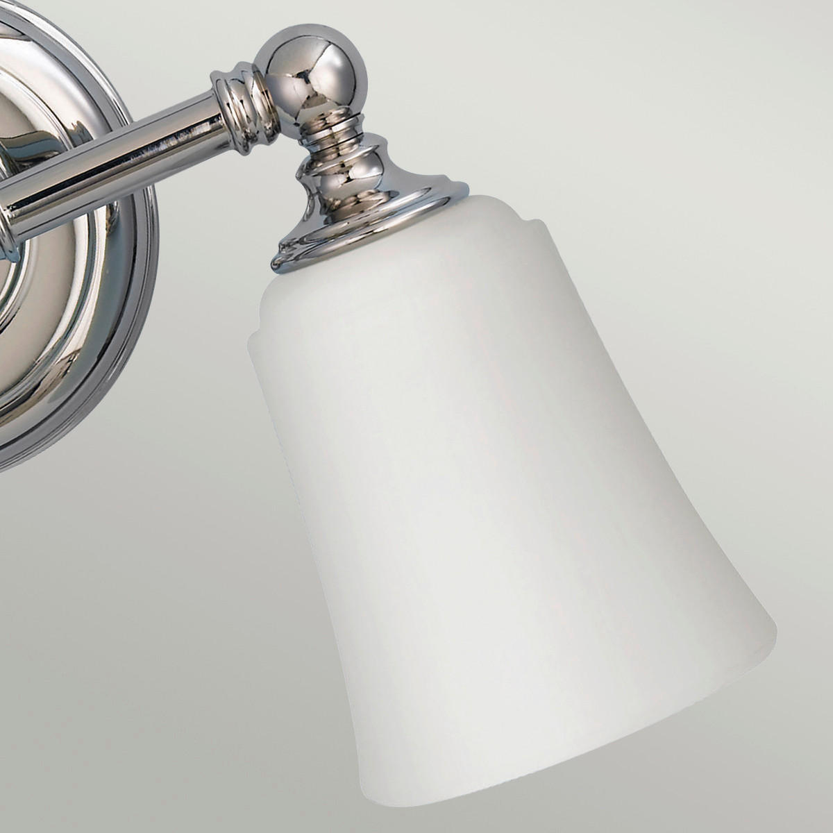 BADEZIMMER-WANDLEUCHTE   - Chromfarben, Design, Glas/Metall (33/24.8/15.2cm) - Elstead Lighting