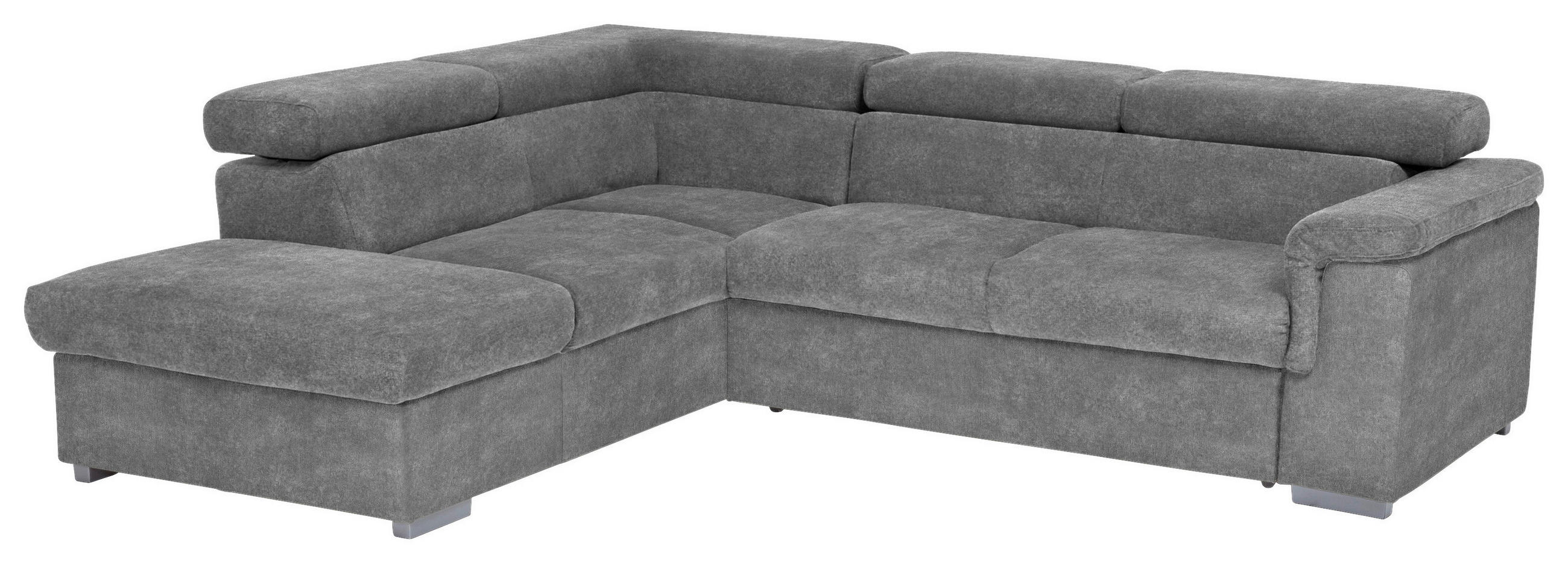 KUTNA GARNITURA drvo, tekstil  siva   - siva, Basics, drvo/tekstil (217/252cm) - MID.YOU
