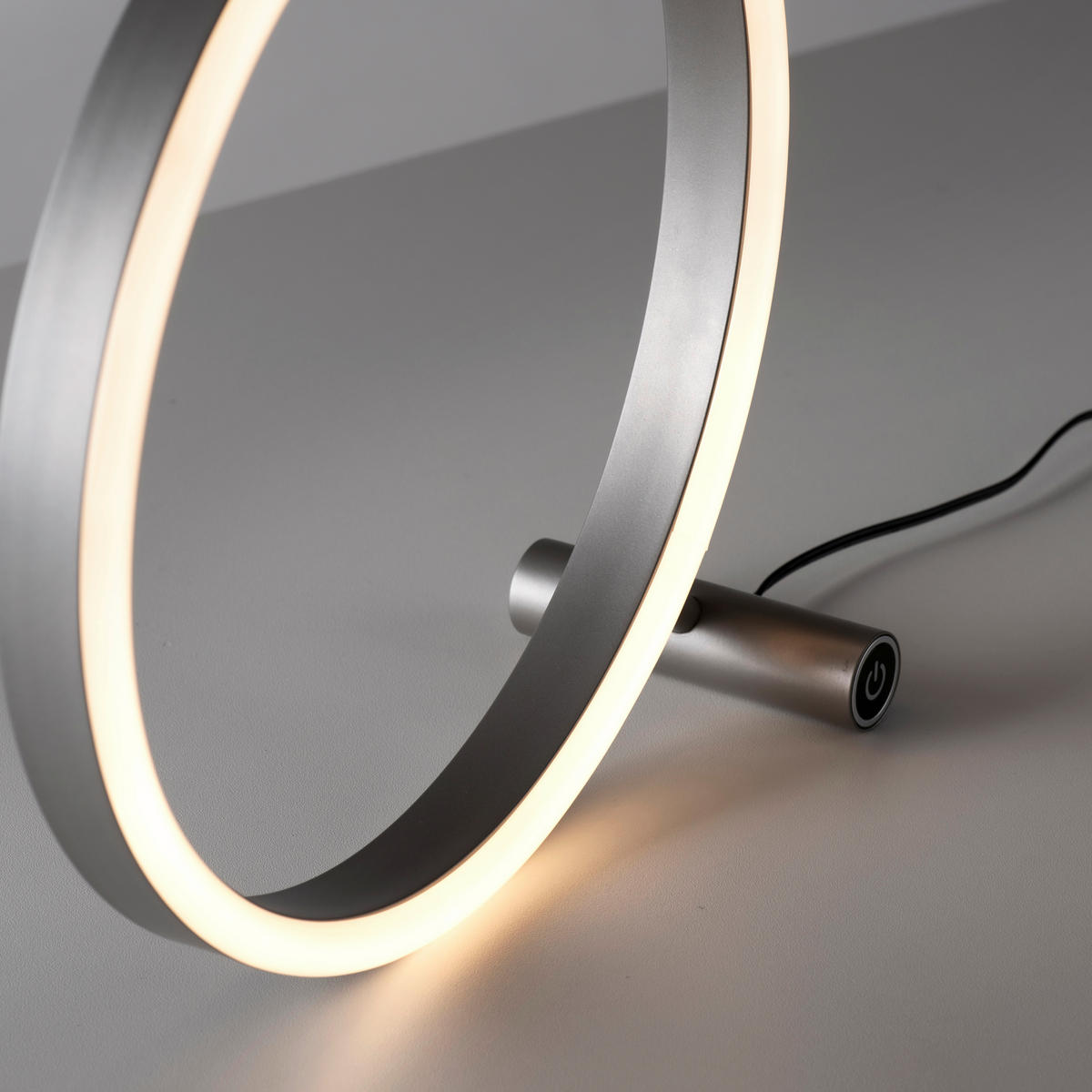LED-TISCHLEUCHTE Ritus 28,5/10/28 cm  - Alufarben, Design, Kunststoff/Metall (28,5/10/28cm) - Just Light