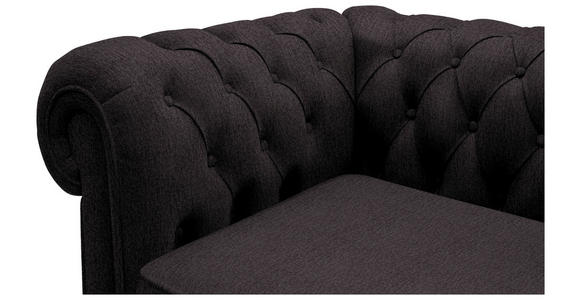CHESTERFIELD-SOFA Webstoff Anthrazit  - Wengefarben/Anthrazit, LIFESTYLE, Holz/Textil (180/76,5/96cm) - Landscape