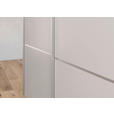 SCHWEBETÜRENSCHRANK 301/223/68 cm 3-türig Grau  - Alufarben/Grau, KONVENTIONELL, Glas/Holzwerkstoff (301/223/68cm) - Novel