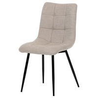 ŽIDLE, béžová - černá/béžová, Moderní, kov/textil (46/91/61cm) - Carryhome