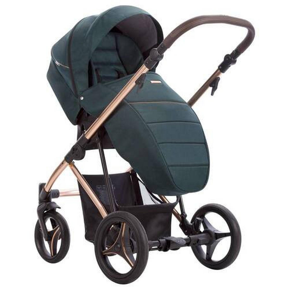 DJEČJA KOLICA  Flavio Premium  - tamno zelena, Basics, tekstil/metal (50/90/50cm) - Bebetto