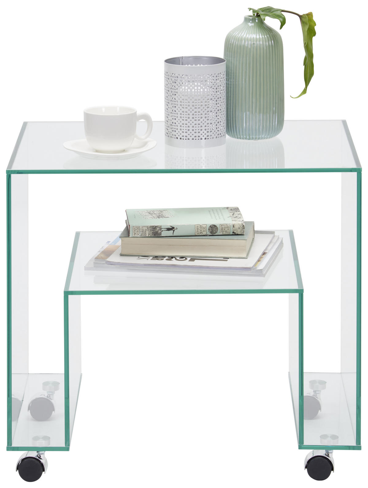 BEISTELLTISCH in Glas 40/56/52 cm  - Design, Glas (40/56/52cm) - Xora