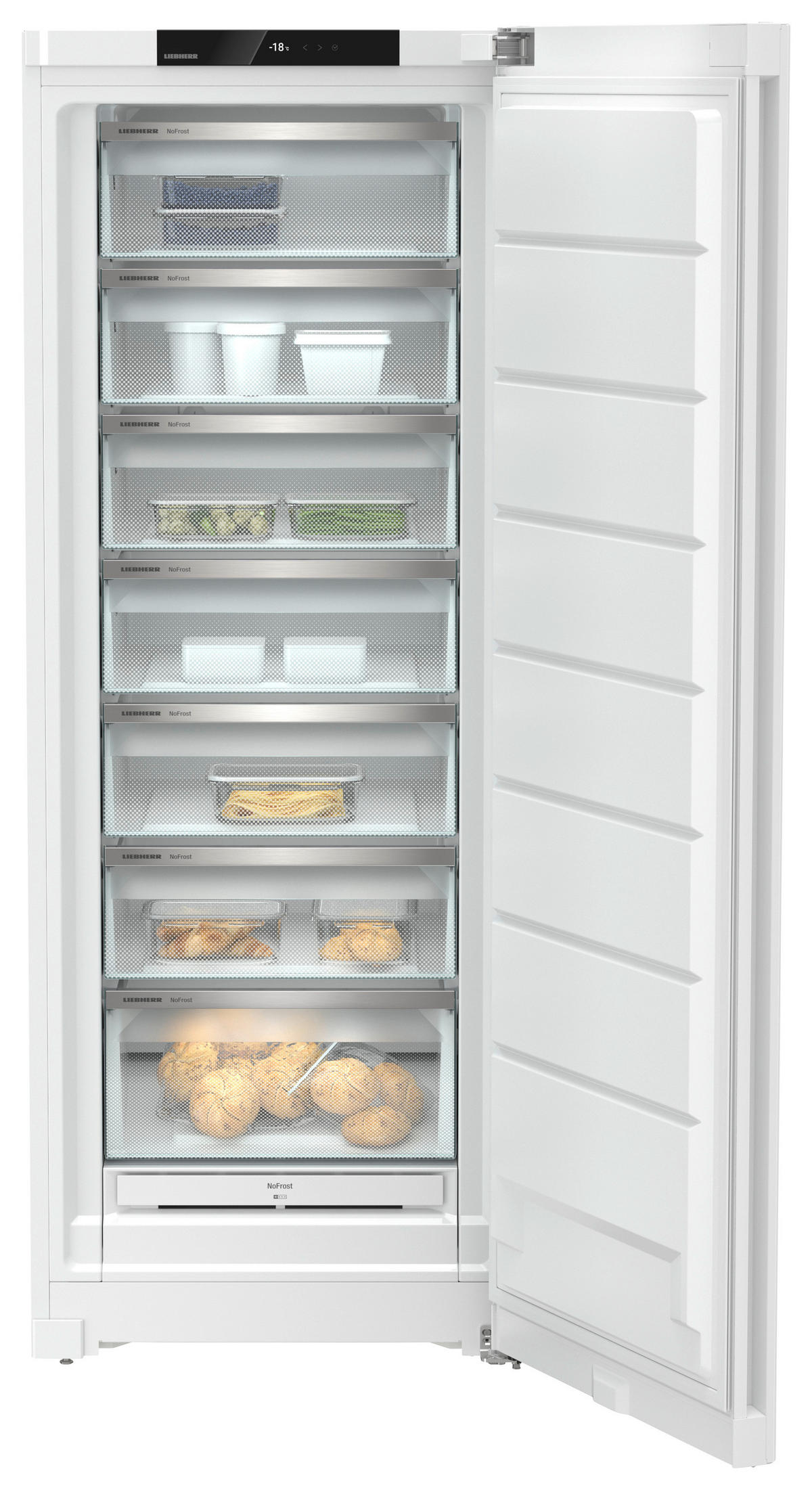 GEFRIERSCHRANK FNc 7227  - Weiß, Basics, Metall (69,7/185,5/76cm) - Liebherr