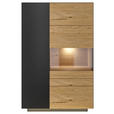 HIGHBOARD 91/141/40 cm  - Wildeiche/Anthrazit, Natur, Holz/Holzwerkstoff (91/141/40cm) - Dieter Knoll