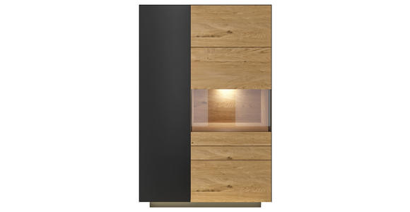 HIGHBOARD 91/141/40 cm  - Wildeiche/Anthrazit, Natur, Holz/Holzwerkstoff (91/141/40cm) - Dieter Knoll