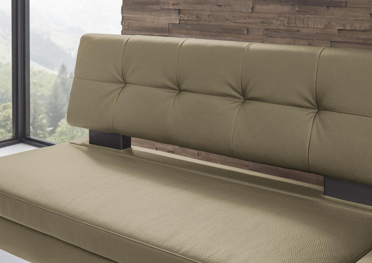 ECKBANK 200/158 cm Mikrofaser Grün   - Schwarz/Grün, Design, Textil/Metall (200/158cm) - Dieter Knoll