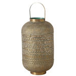 LATERNE - Goldfarben, Trend, Metall (35/35/61cm) - Ambia Home