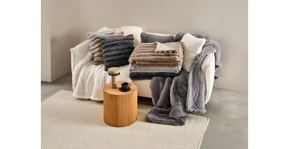 FELLDECKE ZUZANNO 150/200 cm - Silberfarben, Textil (150/200cm) - Novel