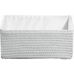REGALKORB 36/26/16 cm   - Weiß, Basics, Kunststoff/Textil (36/26/16cm) - Landscape