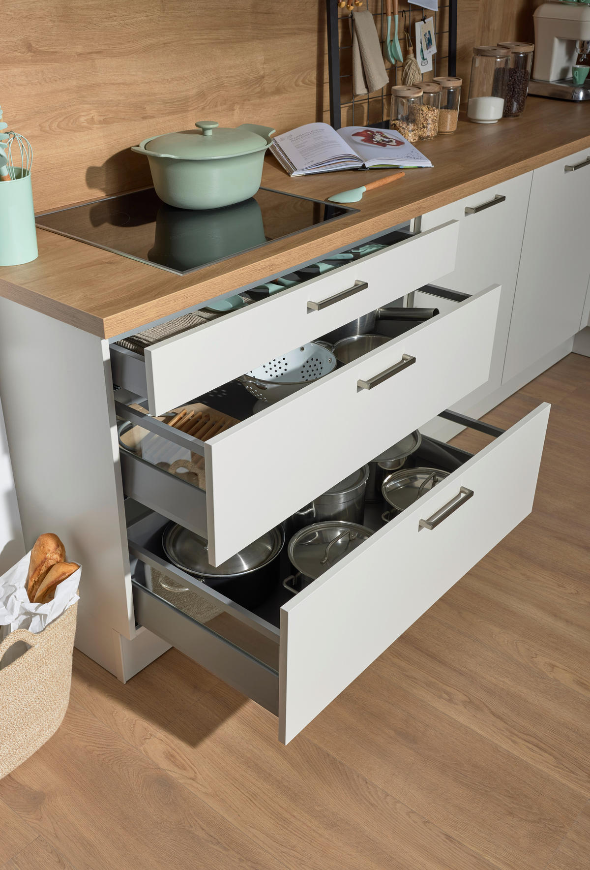 EINBAUKÜCHE  - Design, Holzwerkstoff - Novel