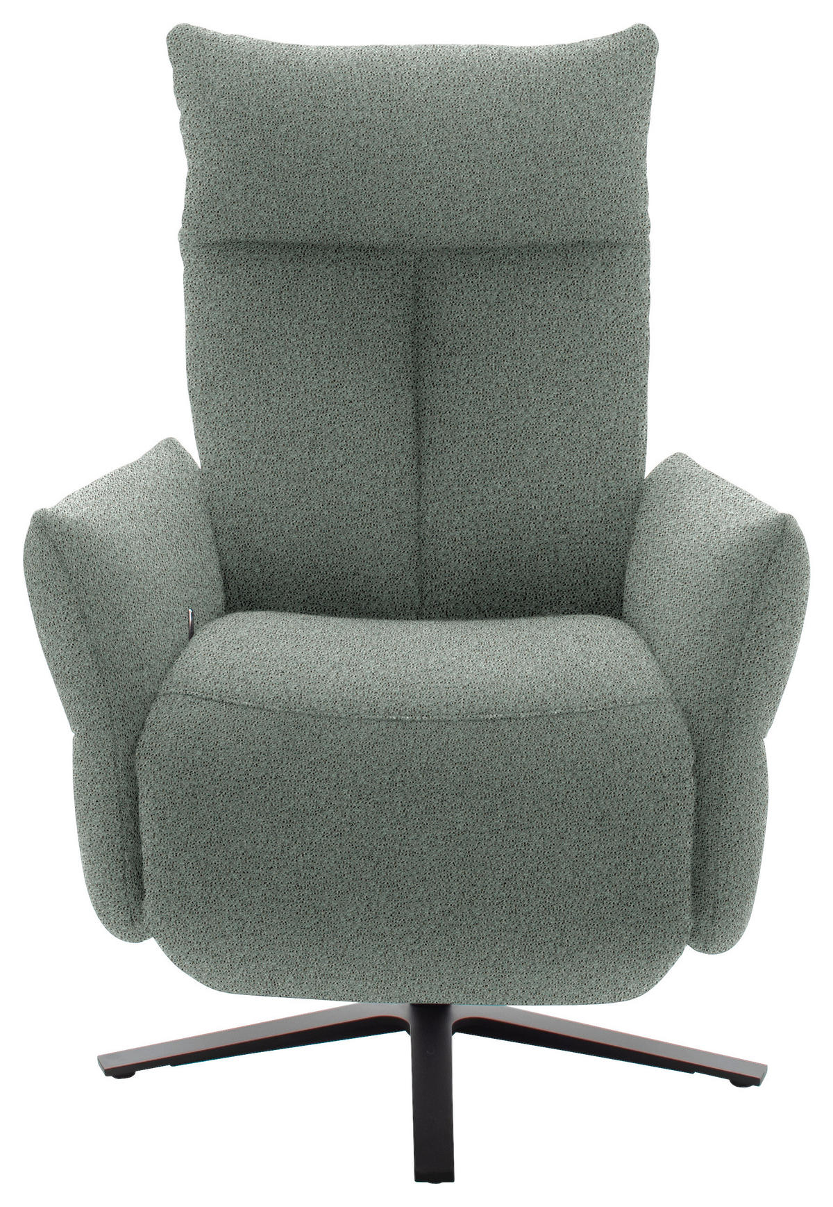 FERNSEHSESSEL  mit Relaxfunktion Chenille Blaugrau  - Blaugrau/Schwarz, Design, Textil/Metall (74/115/85cm) - Schöner Wohnen