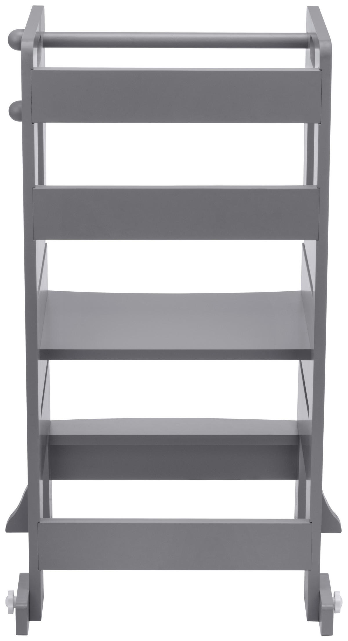 POMOĆNI STOLAC ZA DJECU   - siva, Basics, drvni materijal/drvo (56/47/91cm) - Jimmylee
