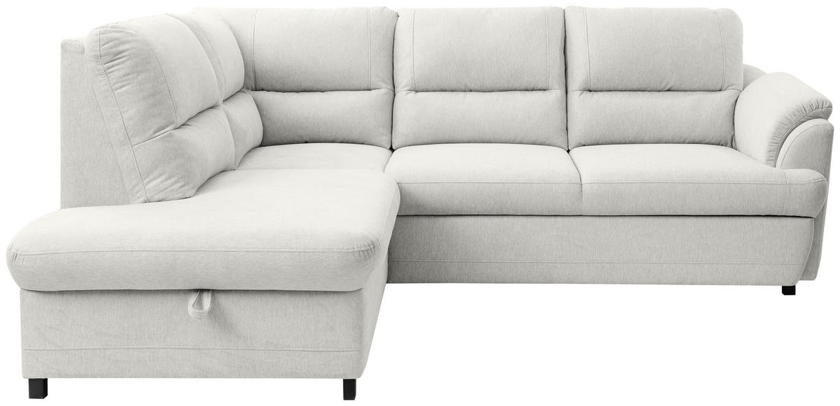 ECKSOFA Ecru  - Ecru/Greige, Basics, Holz/Textil (200/240cm) - MID.YOU