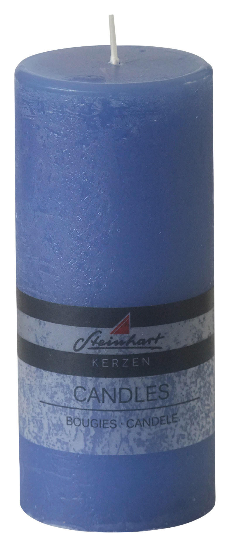 STUMPENKERZE 6,8/15 cm  - Dunkelblau, Basics (6,8/15cm) - Steinhart