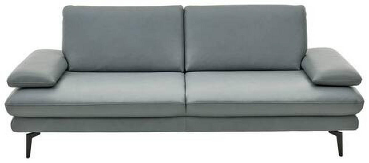 3-SITZER-SOFA Echtleder Grau von DIETER KNOLL