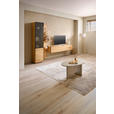 WOHNWAND  in Schwarz, Eichefarben  270/200/42 cm  - Wildeiche/Eichefarben, Natur, Glas/Holz (270/200/42cm) - Linea Natura