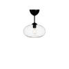 TAKLAMPA Bullo 27/32 cm  - klar/svart, Design, metall/glas (27/32cm) - Belid